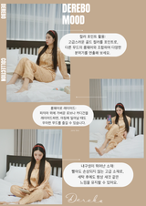 gold silk dot pajama set