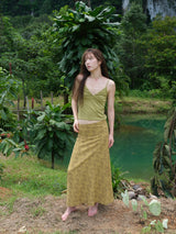 Deep V-neck Sleeveless (Olive)
