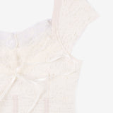 genti lace short sleeve blouse