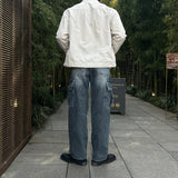 LMN Elite Wide Greitine Cargo Denim Pants (blue)