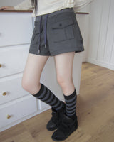 Peton Two-Pocket Roll-Up Shorts