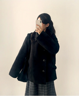 Pony Thick Belt Double High Neck Coat