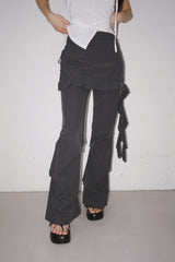 cool frill layered skirt bendable pants