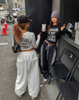 ナズピンタックベルティドバルーンスウェットパンツ