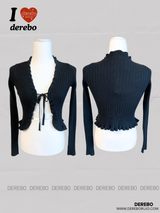 ピーチシフォンフリルレースドレス(cardigan set)
