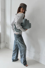 26SS★ DRAPE DOT GRAPHIC ANGORA TOP