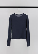 WOOL TENCEL SLEEVE TEE