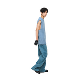 ストライプデニムパンツ