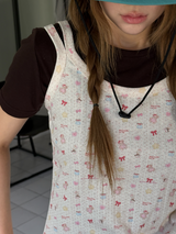 ribbon & bear sleeveless 