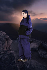 STITCH BOX WIDE TRACK PANTS PURPLE