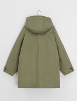 Shoel Hooded Half Duck Down Padded Jumper