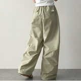 Tive Parasuit Shirring Rustle String Wide Pants