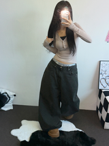ルネサンスフォッドコルセットロングスリーブTシャツ🎀🩶🖤3カラー