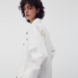 SAFARI SHIRT JACKET WHITE