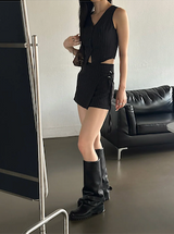Stripe strap pants