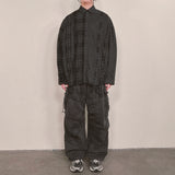double check deconstructed shirt_black