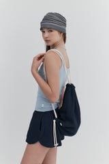 【MADE】 ワッフルトレーニングショーツ_ネイビー