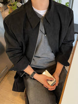 Low Crop Suede Jacket (3colors)