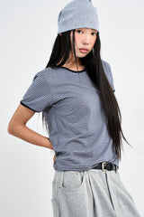 ストライプリンガーTシャツ