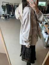 Regular half-neck night jacket (3color)