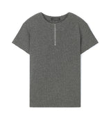 [LANARCH] ハーフジップアップ半袖Tシャツ