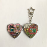 Heart Mirror Keychain/ハートミラーキーホルダー