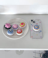 Button Layered Tok_04 phone grip holder