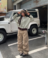 Pico Cation Dyeing Biker カーゴパンツ