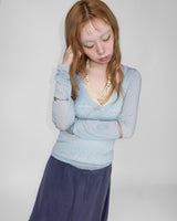 BLUR V-NECK TEE