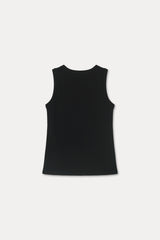 Cotton Label Sleeveless_Black