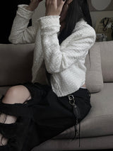 cropped tweed jacket (2color)