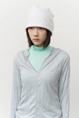 (W) Close Wrinkled Slit Top