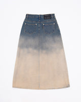 DESTROYED DENIM SKIRT
