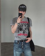 Heaven Graphic Lettering Short Sleeve T-shirt