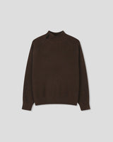 (UNISEX) ショルダー ハーフ ジップアップ ラグラン ニット