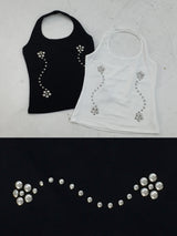 Flower Drop Halter Top