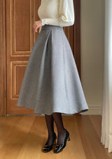Levin Puff Pearl Button Frill Lace Turtleneck Knit