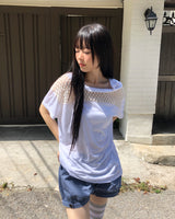 Opyu Lace Short-Sleeve T-Shirt