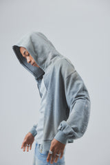 rhinestone zip-up hoodie