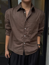 Core pocket crop shirt