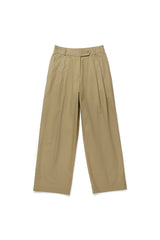 Wide pintuck pants_beige
