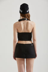 STRAP MINI SKIRT