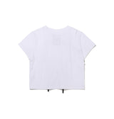 Heart string crop T-shirt (White