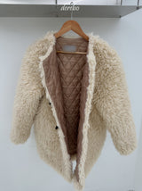 Toggle tteokbokki half-fur coat