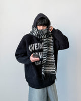 Nail Stripe Wool Muffler