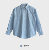 Summer Ice Seersucker Oversized Shirt