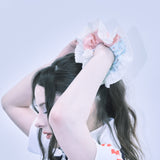 Lace scrunchie_candy mint