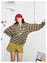 Striped Cat Ear Hoodie