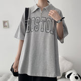 Park Collar Half Zip-Up Short Sleeve T-shirt (3 colors) H&L