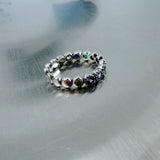 Multicolor Stone Open Ring